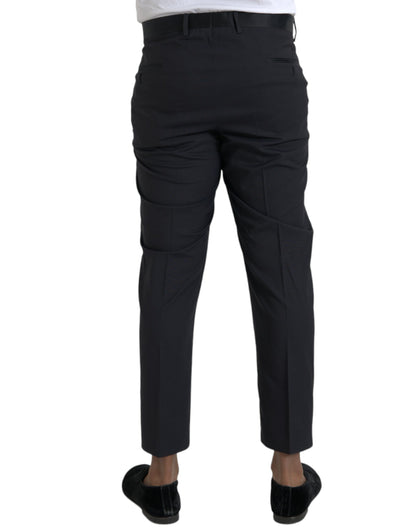 Dolce & Gabbana Blue Wool Men Skinny Dress Pants