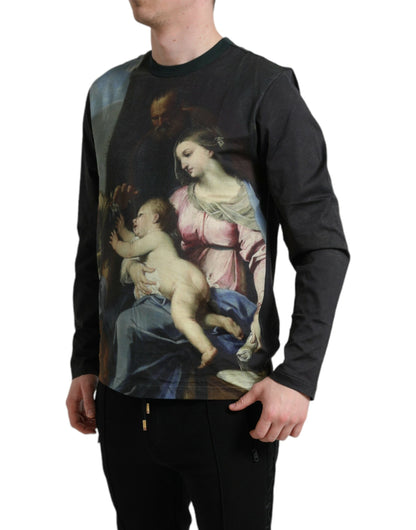 Dolce &amp; Gabbana Pullover aus Baumwolle mit mehrfarbigem Print