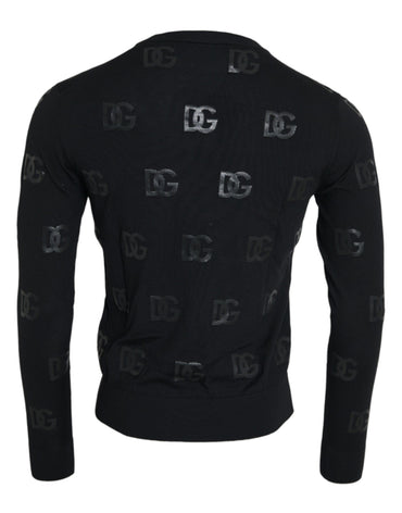 Dolce & Gabbana Black DG Logo Pullover Sweatshirt Sweater