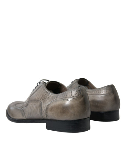 Dolce & Gabbana Elegant Calfskin Derby Lace-Ups