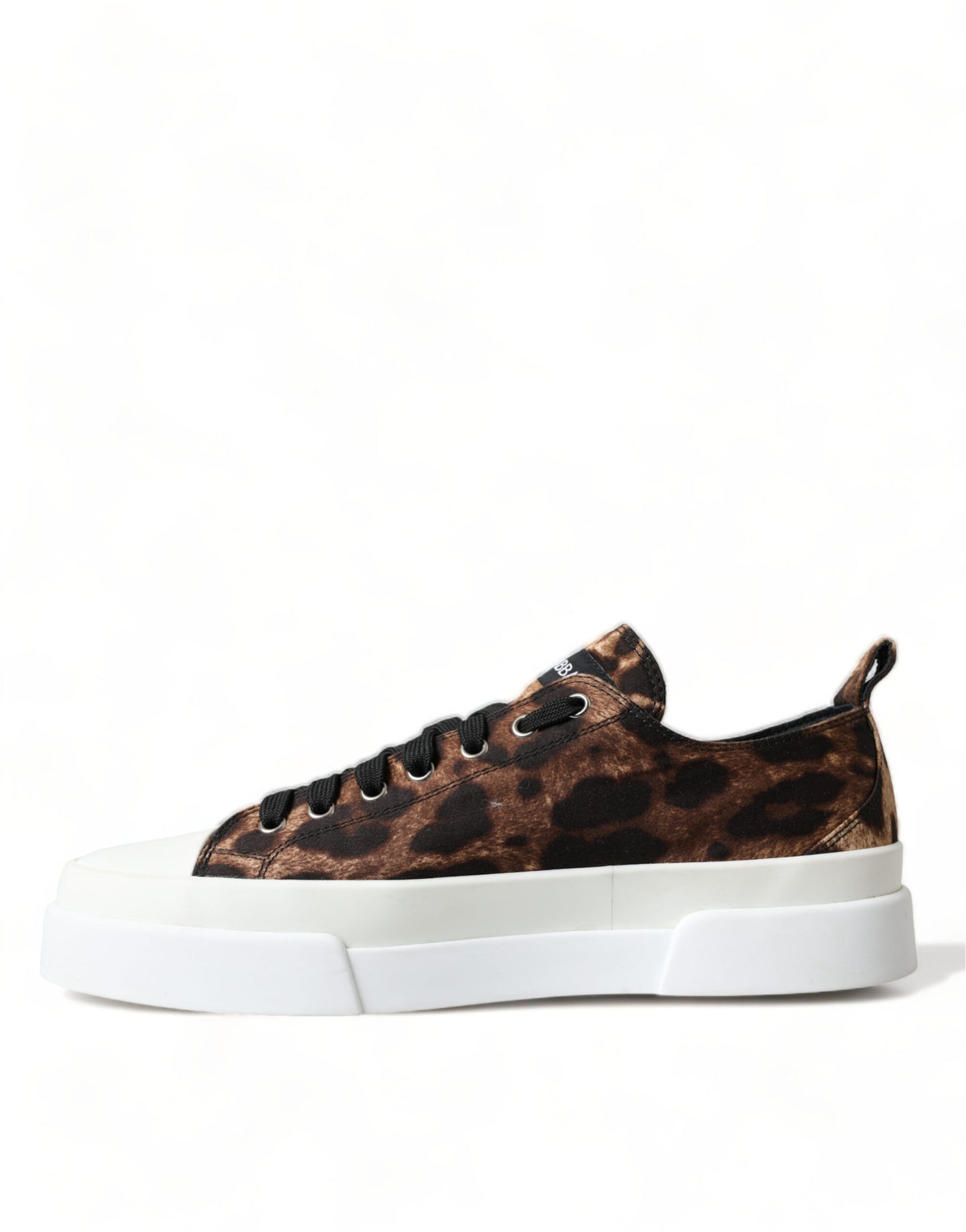 Dolce &amp; Gabbana Brown Leopard Canvas Sneakers Schuhe