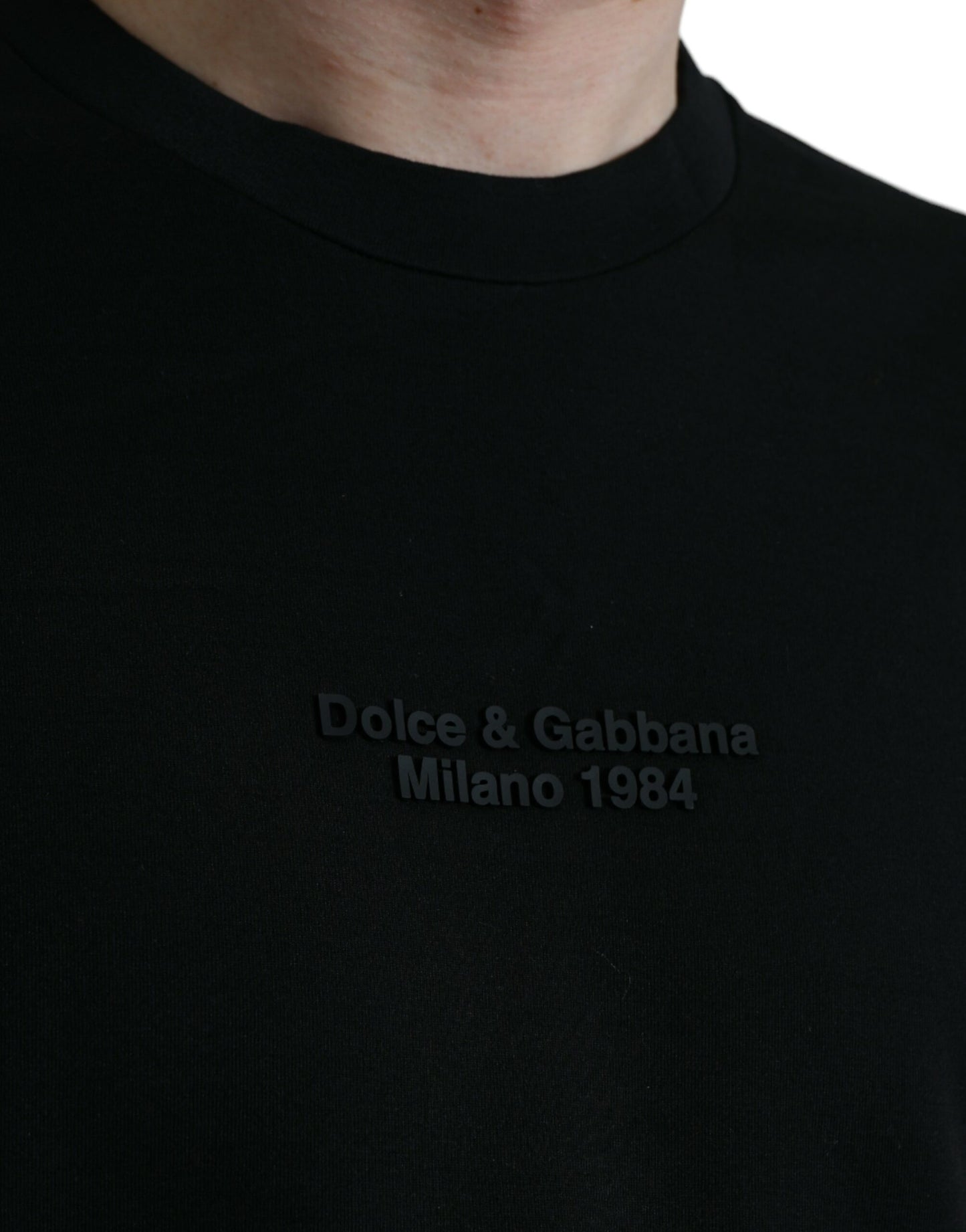 Dolce & Gabbana Elegant Leopard Print Crew Neck Tee