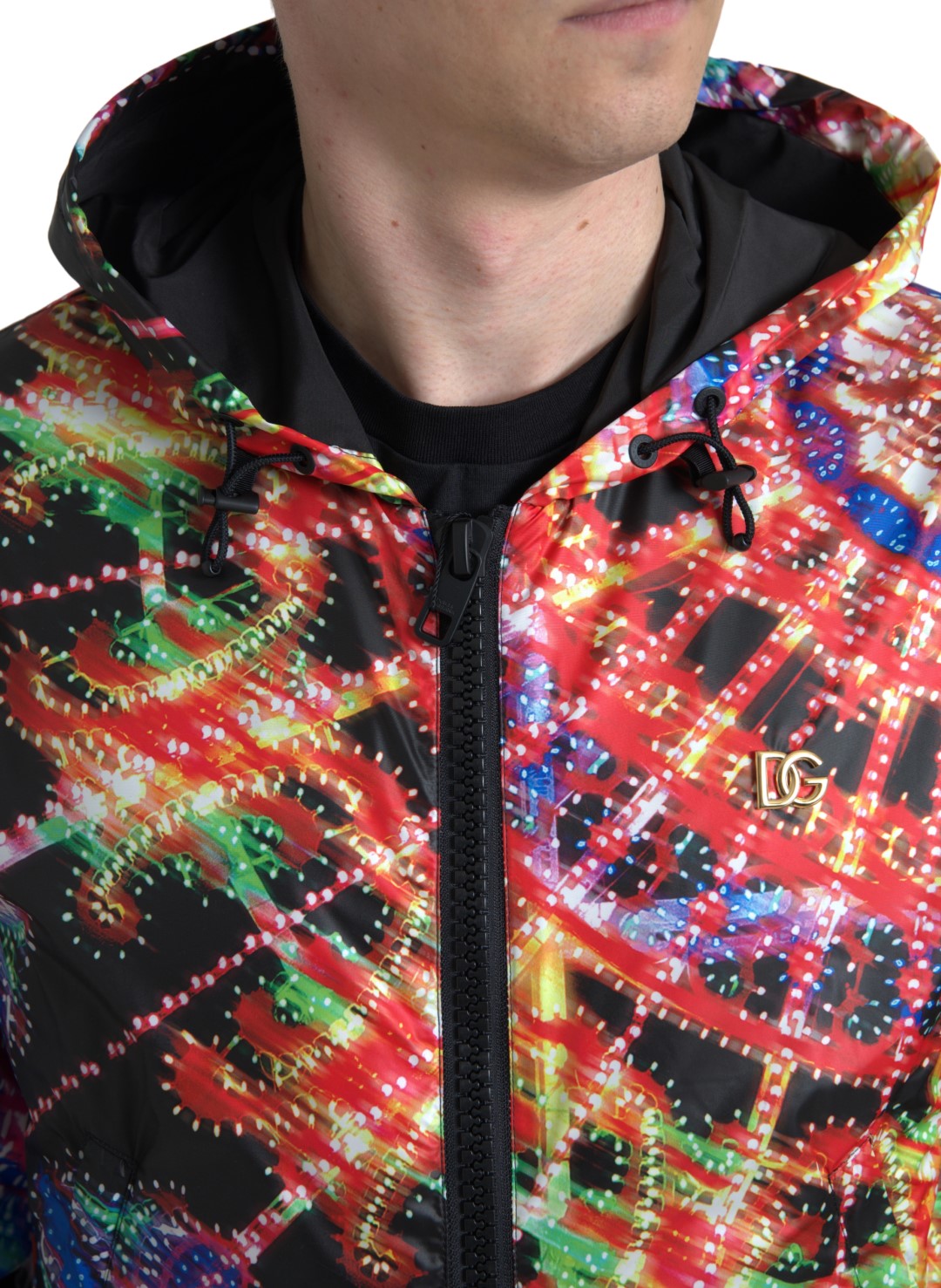 Dolce & Gabbana Multicolor Full Zip Hooded Sweater