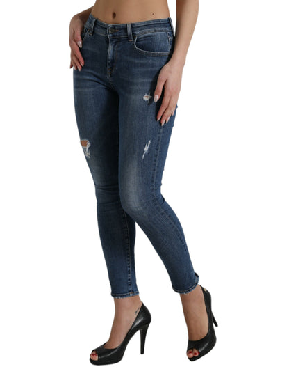 Dolce & Gabbana Chic Mid Waist Stretch Denim Jeans