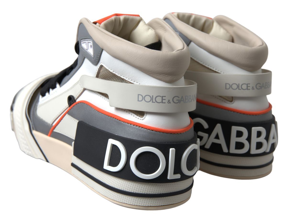 Mehrfarbige High-Top-Sneakers aus Leder von Dolce &amp; Gabbana