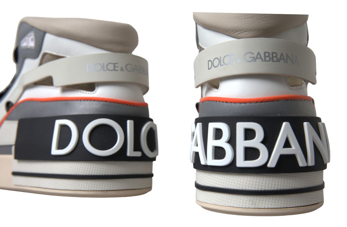 Mehrfarbige High-Top-Sneakers aus Leder von Dolce &amp; Gabbana