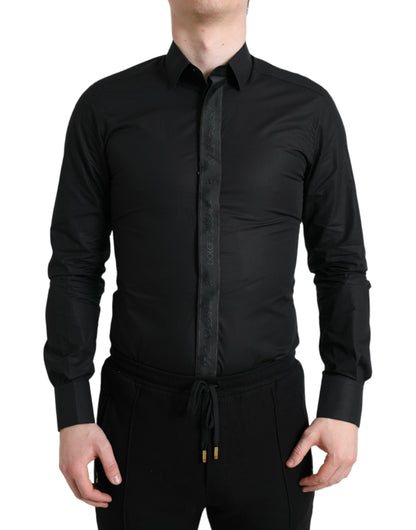 Dolce & Gabbana Elegant Black Slim Fit Dress Shirt