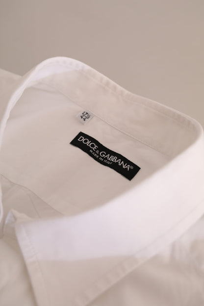 Dolce & Gabbana Elegant White Cotton Dress Shirt