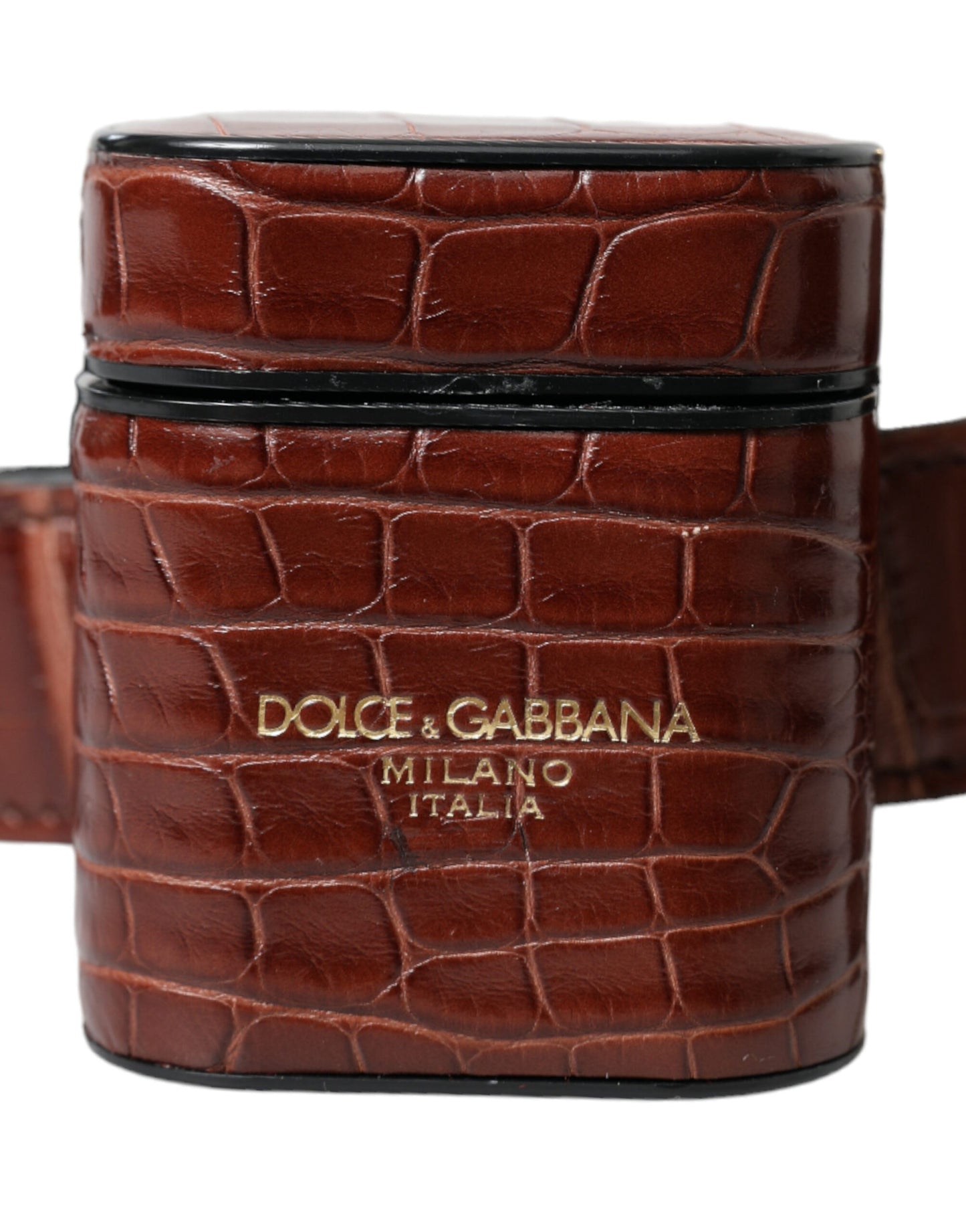 Dolce & Gabbana Elegant Leather Airpod & Coin Purse Duo