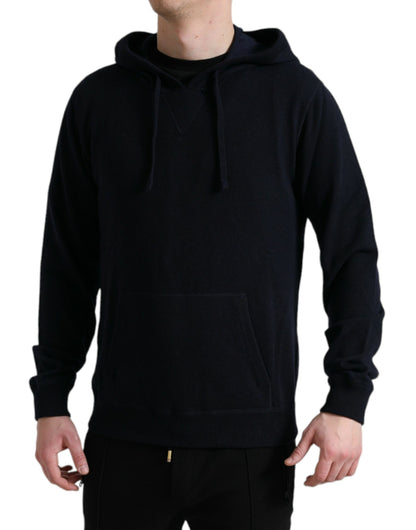 Dolce &amp; Gabbana Blauer Kaschmir-Kapuzenpullover