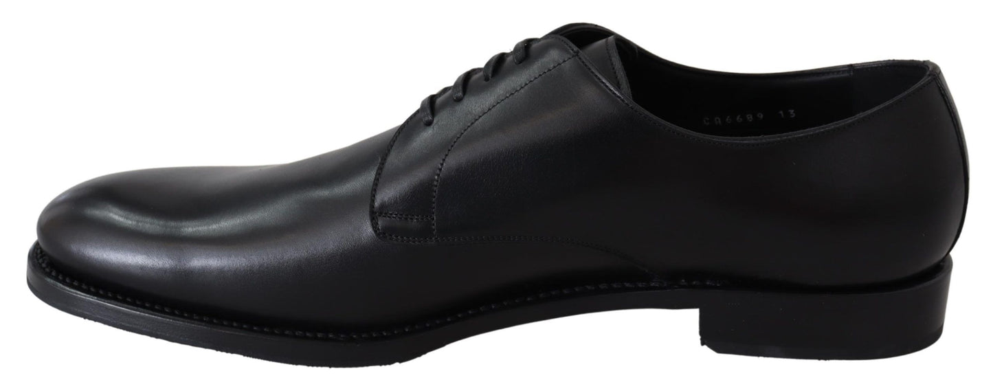 Dolce &amp; Gabbana Handgefertigte SARTORIA-Schuhe aus schwarzem Leder