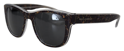 Dolce &amp; Gabbana Black Bird Square Vollrand-Acetat-Sonnenbrille DG4284