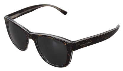 Dolce &amp; Gabbana Black Bird Square Vollrand-Acetat-Sonnenbrille DG4284