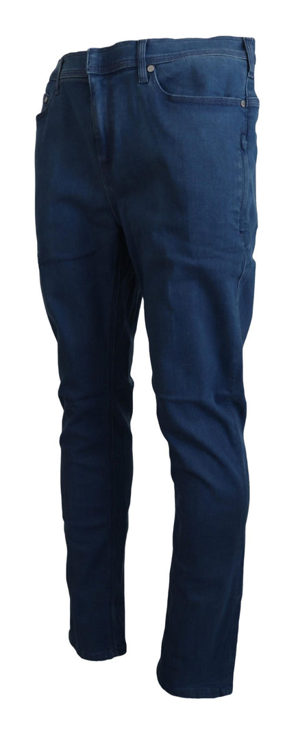 Neil Barrett Blaue Baumwoll-Stretch-Herren-Jeans aus lässigem Denim