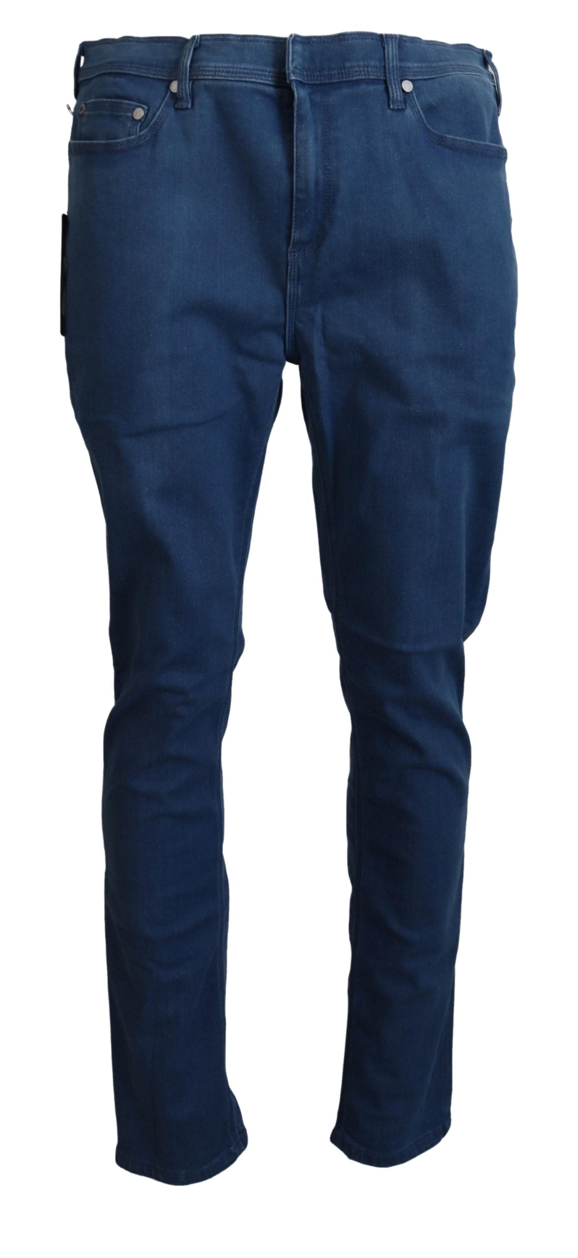 Neil Barrett Blaue Baumwoll-Stretch-Herren-Jeans aus lässigem Denim