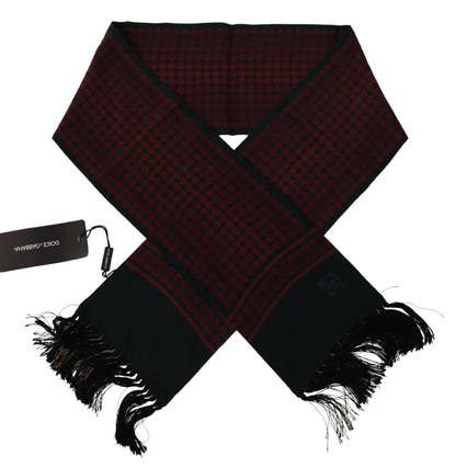 Dolce & Gabbana Elegant Red Silk Men's Scarf