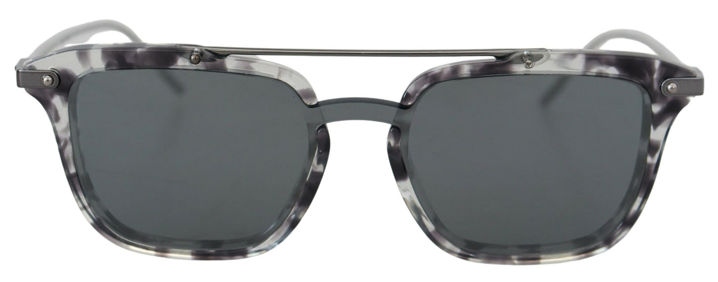 Dolce &amp; Gabbana Grey DG4327-B Sonnenbrille mit grauem Rahmen und grauen Metallgläsern