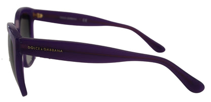 Dolce &amp; Gabbana Lila Acetat Quadratische Vollrand-Sonnenbrille DG4240