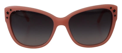 Dolce &amp; Gabbana DG4124 Sonnenbrille mit rosa Acetatrahmen und Sternenverzierung