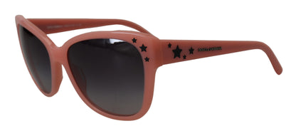 Dolce &amp; Gabbana DG4124 Sonnenbrille mit rosa Acetatrahmen und Sternenverzierung