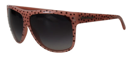 Dolce &amp; Gabbana DG4124 Sonnenbrille mit rosa Acetatrahmen und Sternenverzierung