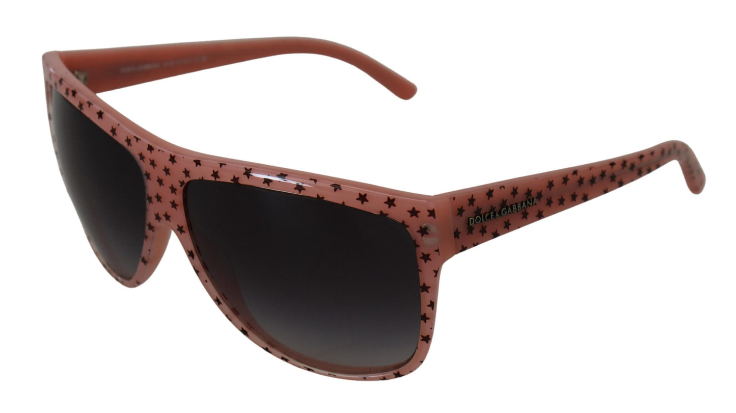 Dolce &amp; Gabbana DG4124 Sonnenbrille mit rosa Acetatrahmen und Sternenverzierung