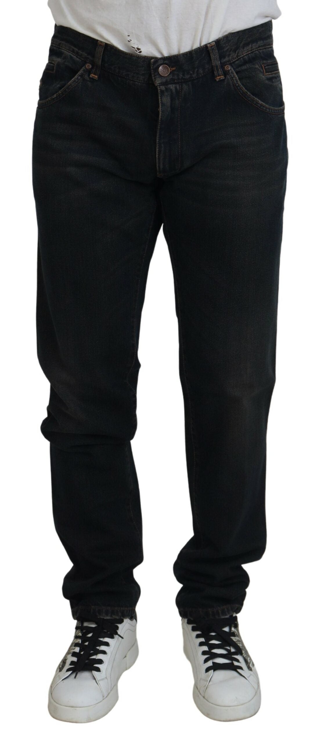 Blaue Skinny-Denim-Jeans aus blauer Baumwolle von Dolce &amp; Gabbana