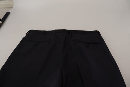 Dolce &amp; Gabbana Herren-Formalhose aus schwarzer Wolle