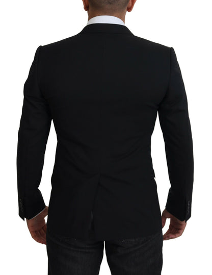 Dolce &amp; Gabbana Schwarze Jacke Weste 2-teiliger MARTINI-Blazer