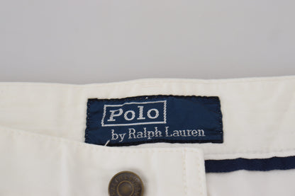 Ralph Lauren Elegant Ivory Straight-Fit Denim Jeans