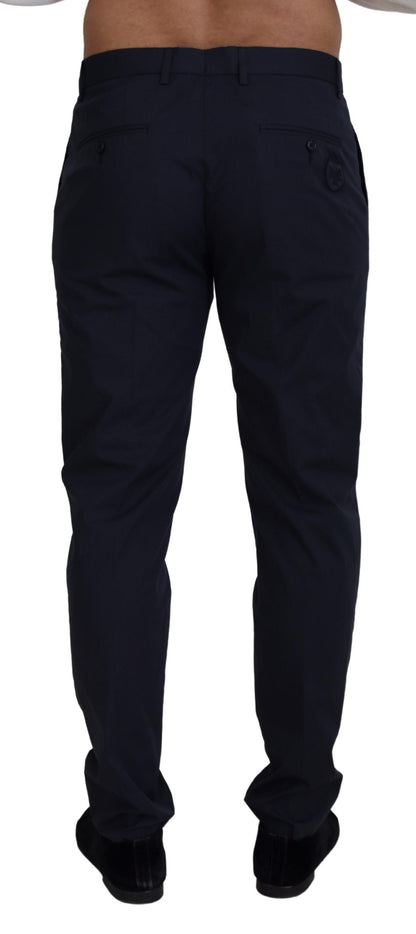 Blaue, formelle Chino-Hose aus Baumwolle von Dolce &amp; Gabbana