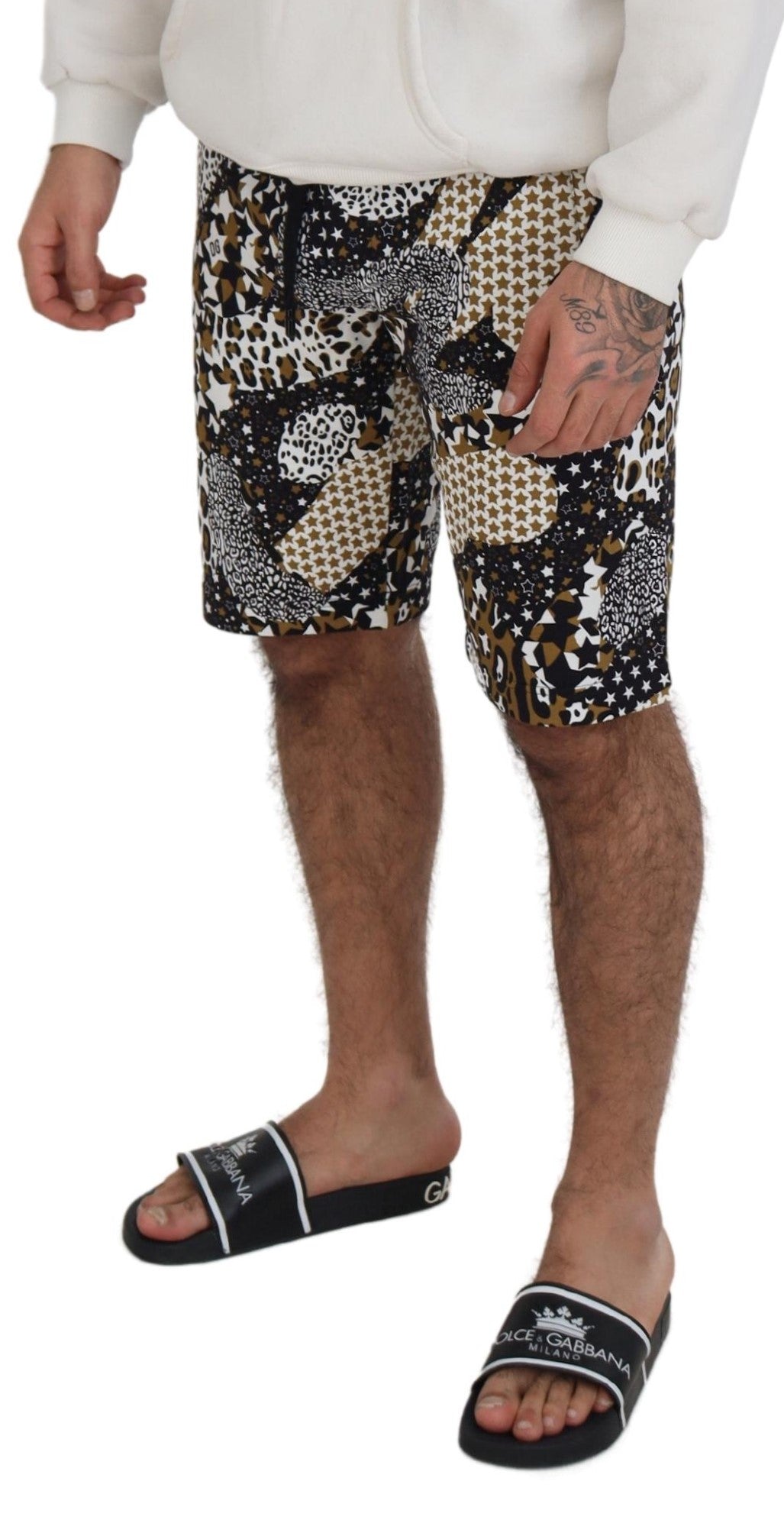 Mehrfarbige Bermudashorts aus Baumwolle von Dolce &amp; Gabbana