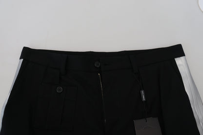 Schwarze Bermuda-Cargo-Freizeitshorts von Dolce &amp; Gabbana