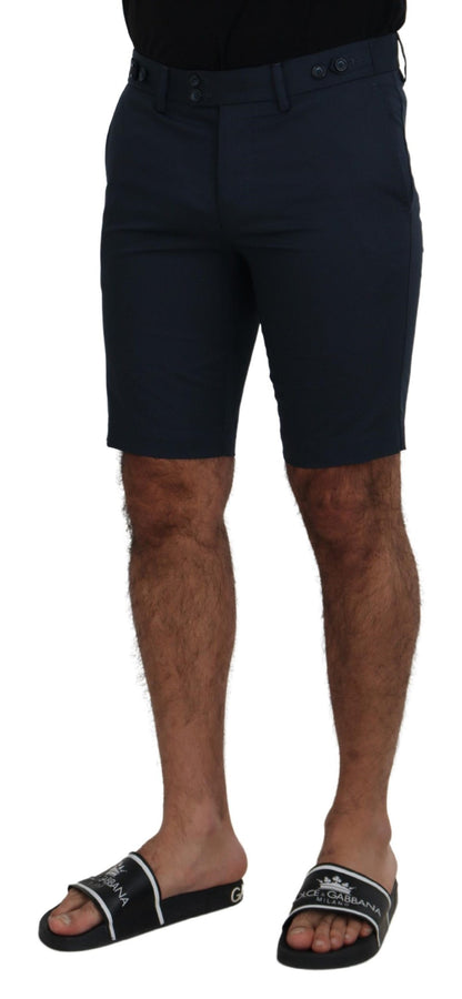 Blaue Bermuda-Shorts mit niedriger Taille von Dolce &amp; Gabbana