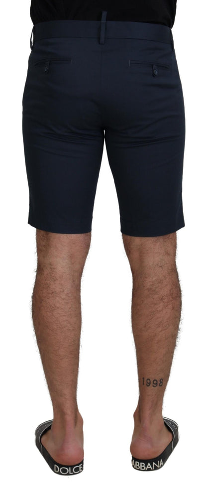 Blaue Bermuda-Shorts mit niedriger Taille von Dolce &amp; Gabbana