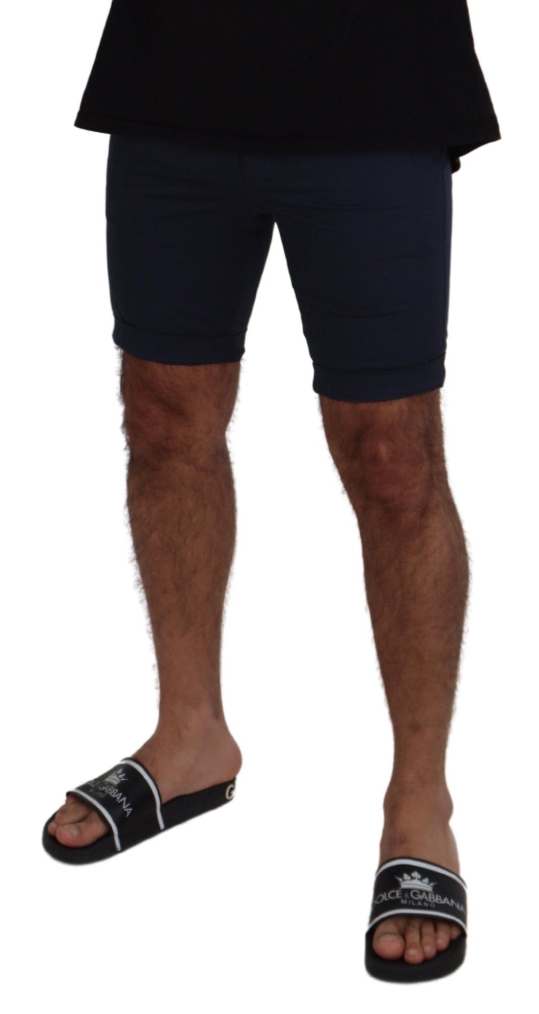 Dolce & Gabbana Elegant Blue Cotton Blend Shorts