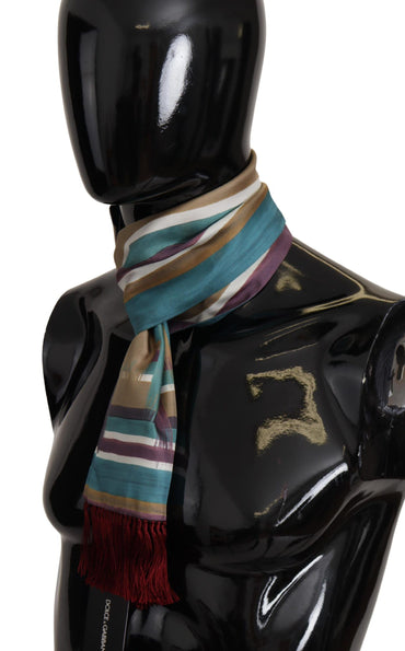 Dolce & Gabbana Elegant Multicolor Silk Men's Scarf