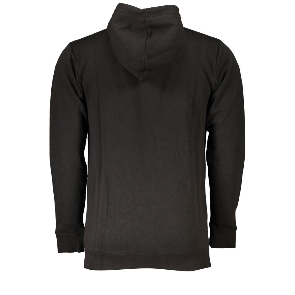 Cavalli Class Chic Black Hooded Sweatshirt - Long Sleeve