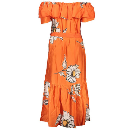 Desigual Orange Cotton Dress