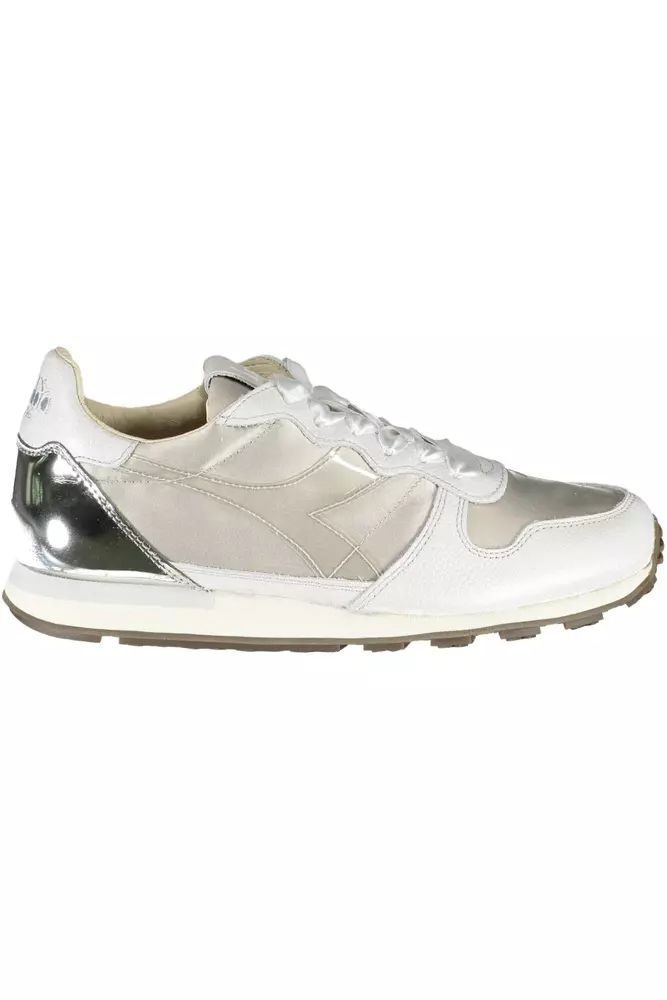 Diadora Elegant Gray Sports Sneakers with Contrasting Details