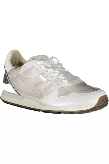 Diadora Elegant Gray Sports Sneakers with Contrasting Details