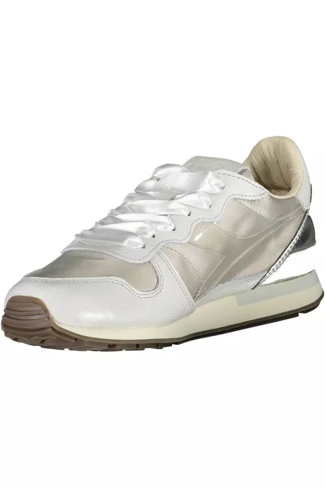 Diadora Elegant Gray Sports Sneakers with Contrasting Details