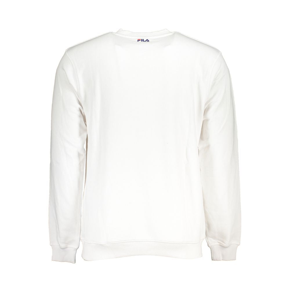 Fila Classic Crew Neck Fleece Sweatshirt in White