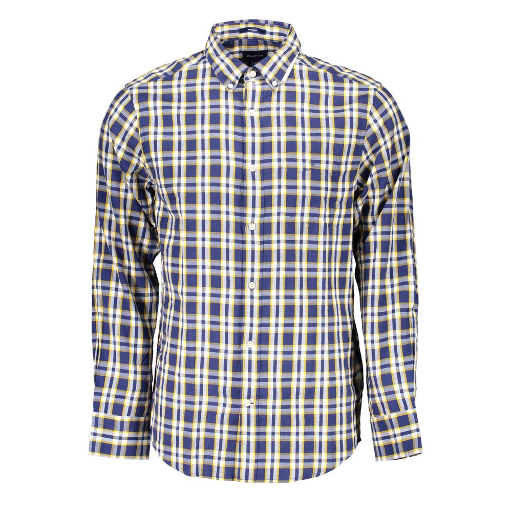 Gant Elegant Blue Cotton Button-Down Shirt