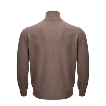 KANGRA Elegant Wool Sweater in Rich Brown