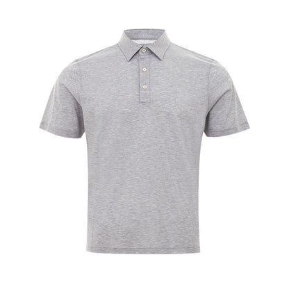 Gran Sasso Elegant Gray Cotton Polo Shirt