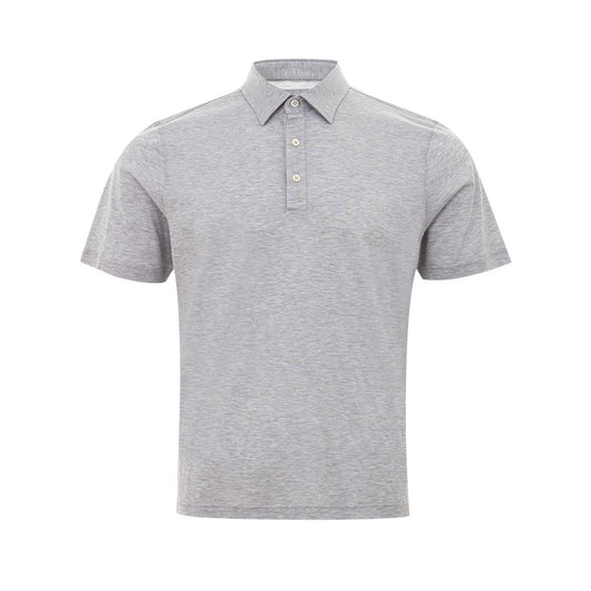 Gran Sasso Elegant Gray Cotton Polo Shirt