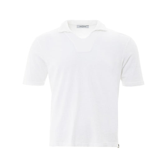 Gran Sasso Elegant White Cotton Polo Shirt