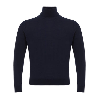 Colombo Elegant Cashmere Men's Blue Sweater