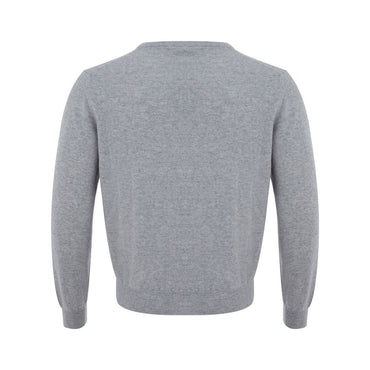 Colombo Elegant Gray Cashmere Men's Sweater